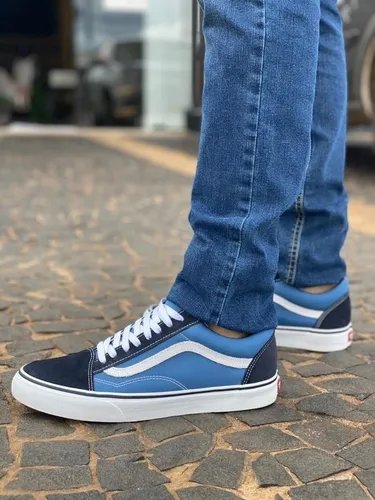 Tenis Vans Old Skool Marinho/azul - Original + Nf - 5868