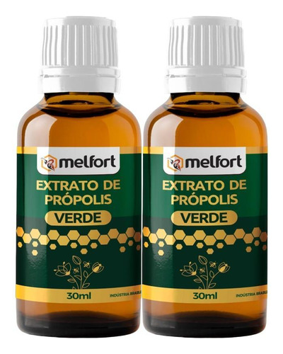 Kit 2x Extrato De Propolis Verde 30 Ml D