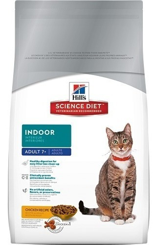 Hills Alimento Gatos Adult Indoor Cat 7+ Senior 3.2kg *