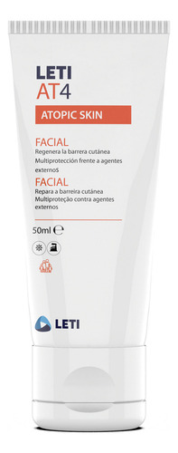 Leti At4 Crema Facial 50 Ml Tipo De Piel Atópica Normal Normal Día/noche