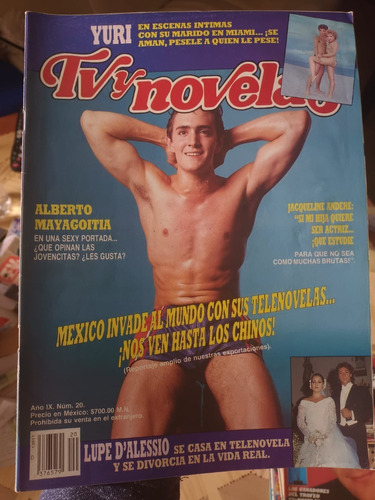 Yuri, Lupita D'alessio, Alberto Mayagoiti Revista Tvynovelas