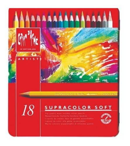 Lapiz Color Caran D'ache Supracolor X 18 Lata