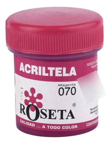 Acriltela Mate Magenta De 30 Centimetros Cubicos Roseta