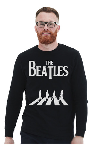 Polera Ml The Beatles Abbey Road Rock Impresión Directa