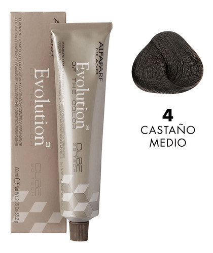 Alfaparf Coloración Cosmetica Permanente 4 Castaño Medio