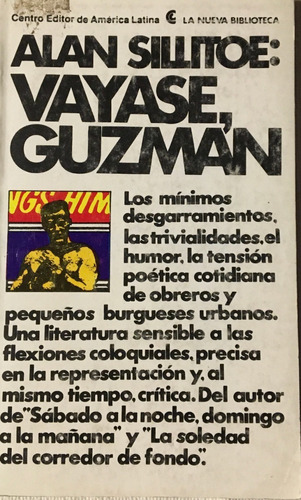 Libro Novela Vayase, Guzman Alan Sillitoe Ceal
