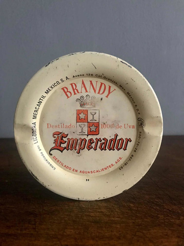 Antiguo Cenicero Publicidad De Brandy Emperador Vintage