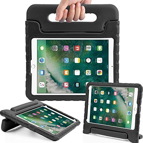 Avawo Funda Para iPad 97 2017 Para Niños Negro