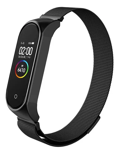 Correa de reloj de acero inoxidable para Xiaomi mi band 4, pulsera