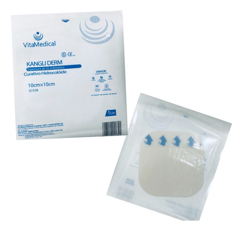 Curativo Hidrocolóide Regular 10 X 10cm Vitamedical Kit 10un