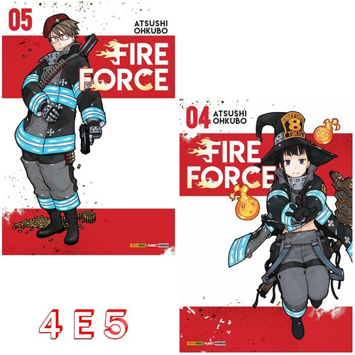 Fire Force 4 E 5! Mangá Panini! Novo E Lacrado