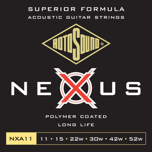 Cuerdas Para Guitarra Acustica Nexus 11-52 Rotosound Nxa11