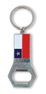 Llavero Metalico Bandera Chile   Ai06 