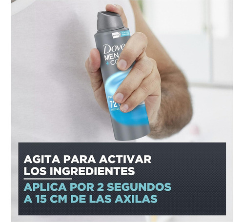 X3 Desodorante Spray Aerosol Dove Men Protección Total 150ml