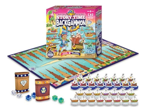 Set De Backgammon Story Time Para Principiantes,