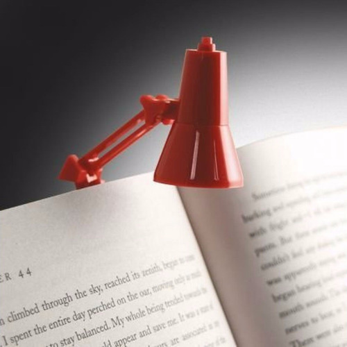 Mini Velador Libros Led Lampara Señalador Luz Clip Broche