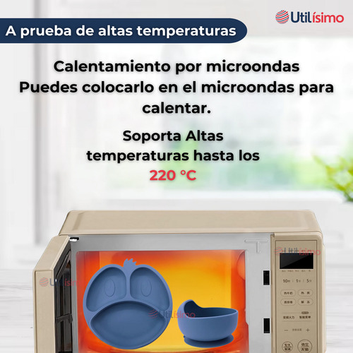 Set Alimentación Silicona Bebé 6 Piezas De Forma Libre Bpa