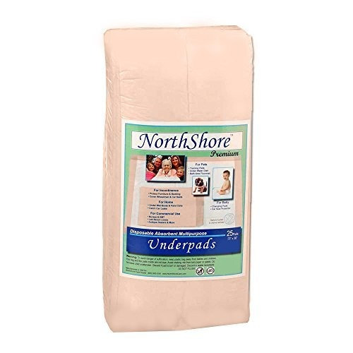 Underpads Northshore Premium, 23 X 36, 42 Oz, Peach Superabs