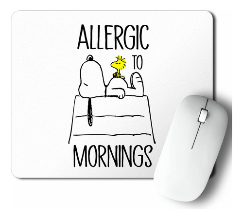 Mouse Pad Allergic To Morning (d1701 Boleto.store)