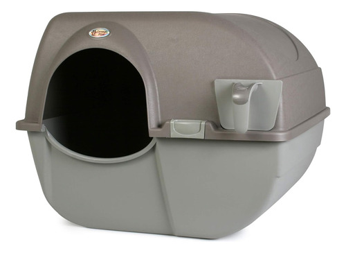 Arenero Para Gatos Omega Paw Color Gris Autolimpiable