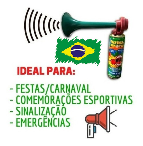 Buzina A Gás Para A Festa Torcida Pronta Entrega Promoção