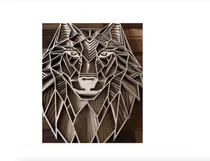 Comprar Vector 3d Lobo Multicapa Corte Láser Cnc Dxf Cdr Ai Svg Z092