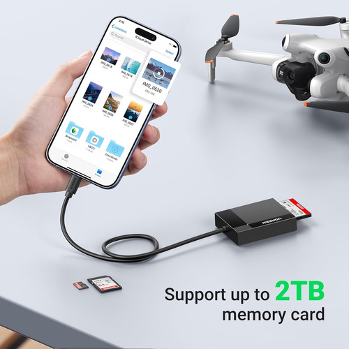 Lector De Memorias Ugreen Usb Tipo C Negro