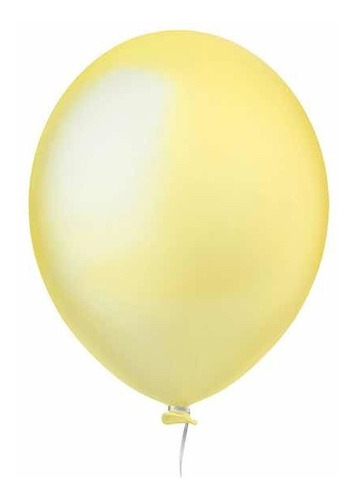 Balão Bexiga Liso Festa Decoração 5 Polegadas C/ 50 Und Cor Marfim