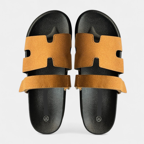 Sandalias Mujer Planas Cómodas Bajas Negras Sin Plataforma