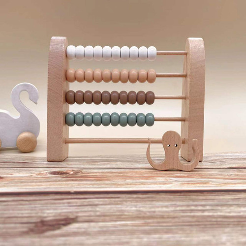 Calculadora De Madera Abacus Juguetes Educativos Regalos