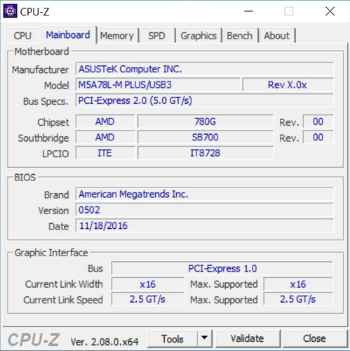 Kit Asus M5a78l-m Plus/usb3 Amd Fx 6300 Ddr3 16gb Preto (Usado)