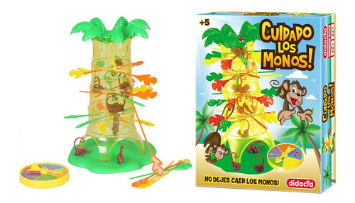 Imagen 3 de 3 de Juego de mesa Cuidado los monos! Didacta