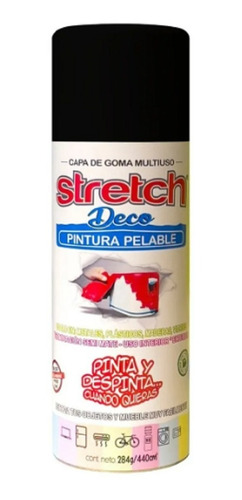 Stretch Deco Pintura Removible Pelable Negro