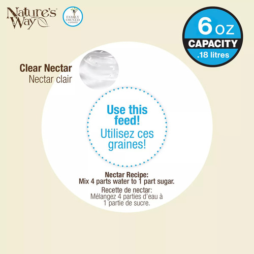 / Nature's Way Bird Products Mjf1 Mason Jar - Comedero Para