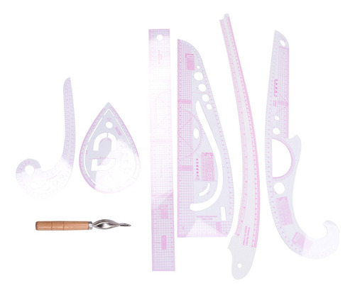 I Kit De Reglas Transparentes Para Costura, 7 Piezas
