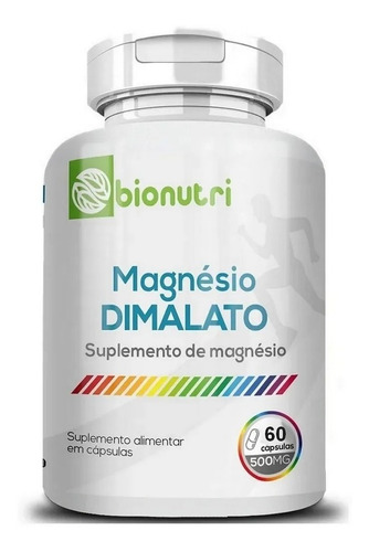 Magnésio Dimalato - (60 Capsulas) - Bionutri