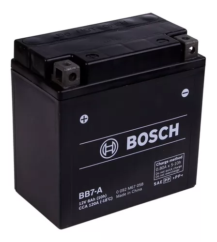 Engreído masculino inalámbrico Bateria Moto Bosch Bb7-a Yb7-a Suzuki En 125 2a