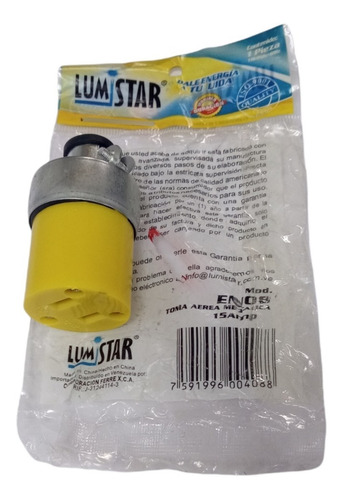 Toma Aérea Metálica Lumistar (15 Amp)(110-250v-60hz) En08