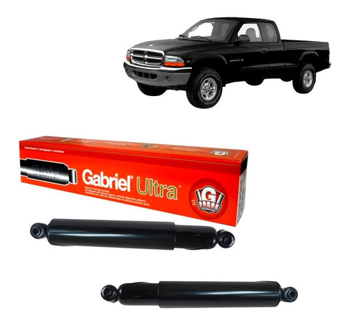 Par Amortiguadores Traseros Para Dodge Dakota 2wd 1997 2011