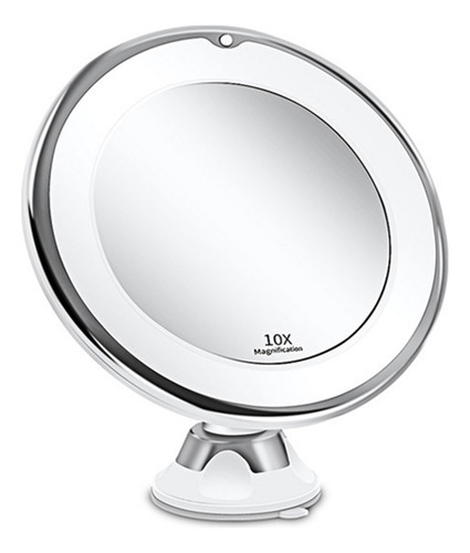 Espejo De Maquillaje Led Con Aumento De 10x Y 18 Luces Led