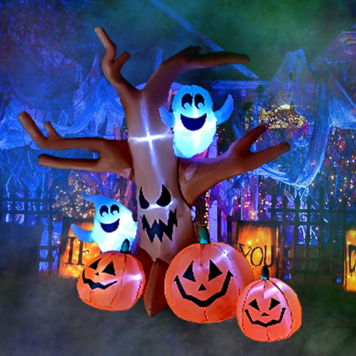 Inflable De Árbol Muerto  De 8 Pies  Para Halloween