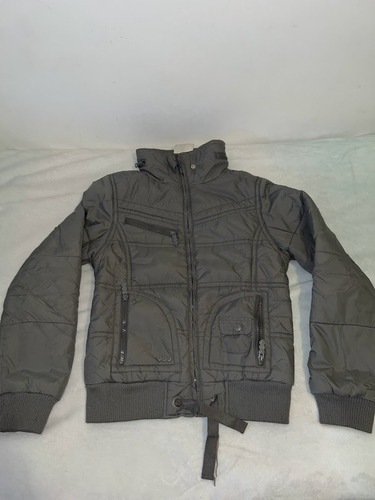 Campera Abrigada 47 Street Gris Oscura