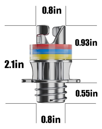Adaptador De Válvula De Metal Para Kayak Y Paddle Board Con