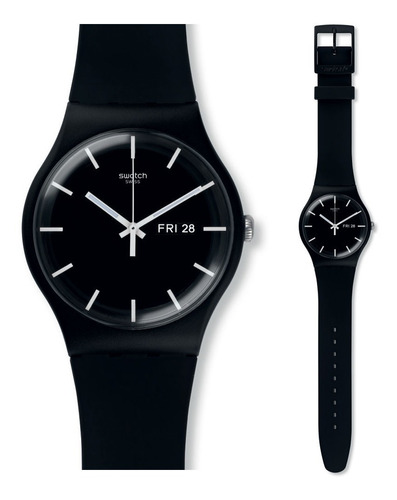 Reloj Swatch Suob720 New Gent Mono Black Agente Oficial