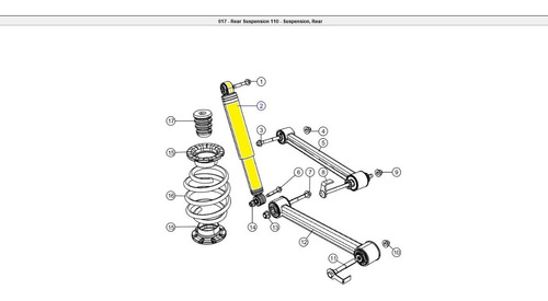 Imagen 4 de 6 de Amortiguador Trasero Mopar Original Jeep Liberty 2009-2012