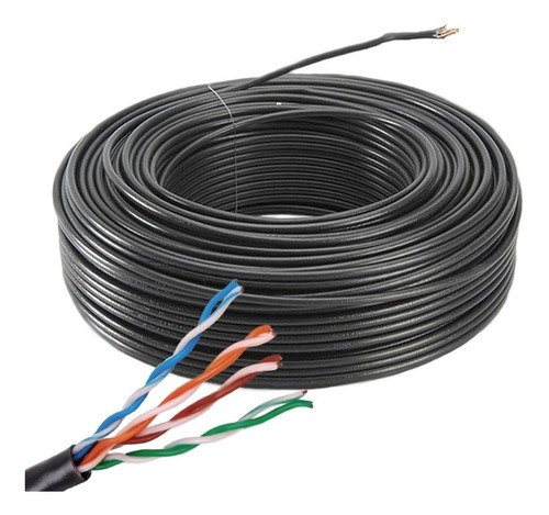 Imagen 2 de 3 de Super Oferta! 50mts Cable Red Utp Exterior Doble Vaina Mirá!