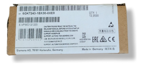 6gk7243-1bx30-0xe0 Siemens Modulo Comunicações Rj45 Cp1243-1