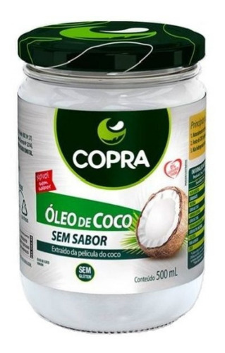 Oleo De Coco Copra Sem Sabor 500ml - O Melhor Para Cozinhar