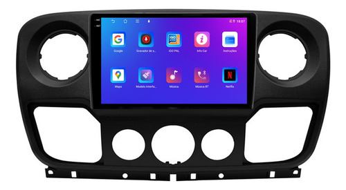 Multimidia Renault Master 9p Android Carplay 4/64gb + Ré