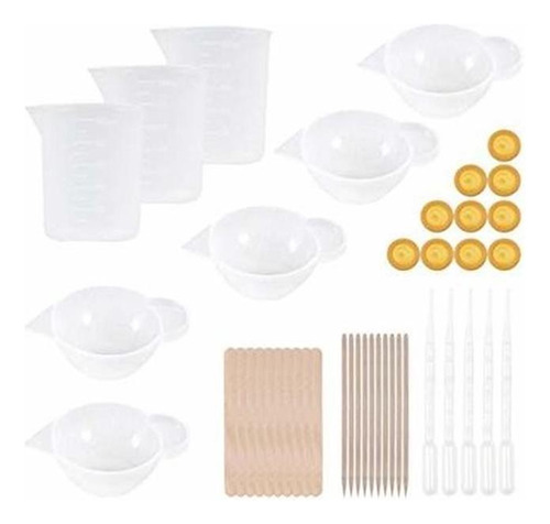 Lnndong-43 Piece Resin Silica Gel Measuring Cup, Non St